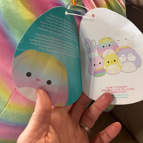 Squishmallows Dayna Pastel Rainbow Bunny Plush - Picture 7 of 7